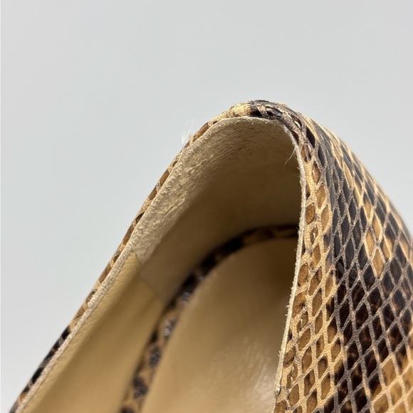 Jimmy Choo Women's Peep Toe Heels - snakeskin size 37.5 - Picture 12 of 12
